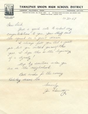 Letter from Jim Henrietty