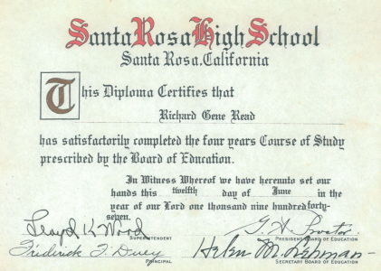 Santa Rosa High School Diploma