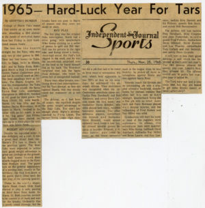 1965 -- Hard-Luck Year for Tars